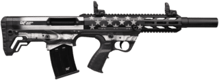 Gforce GFY-1 Semi-Auto 12 GAUGE Shotgun - 18.5" - B&W Flag